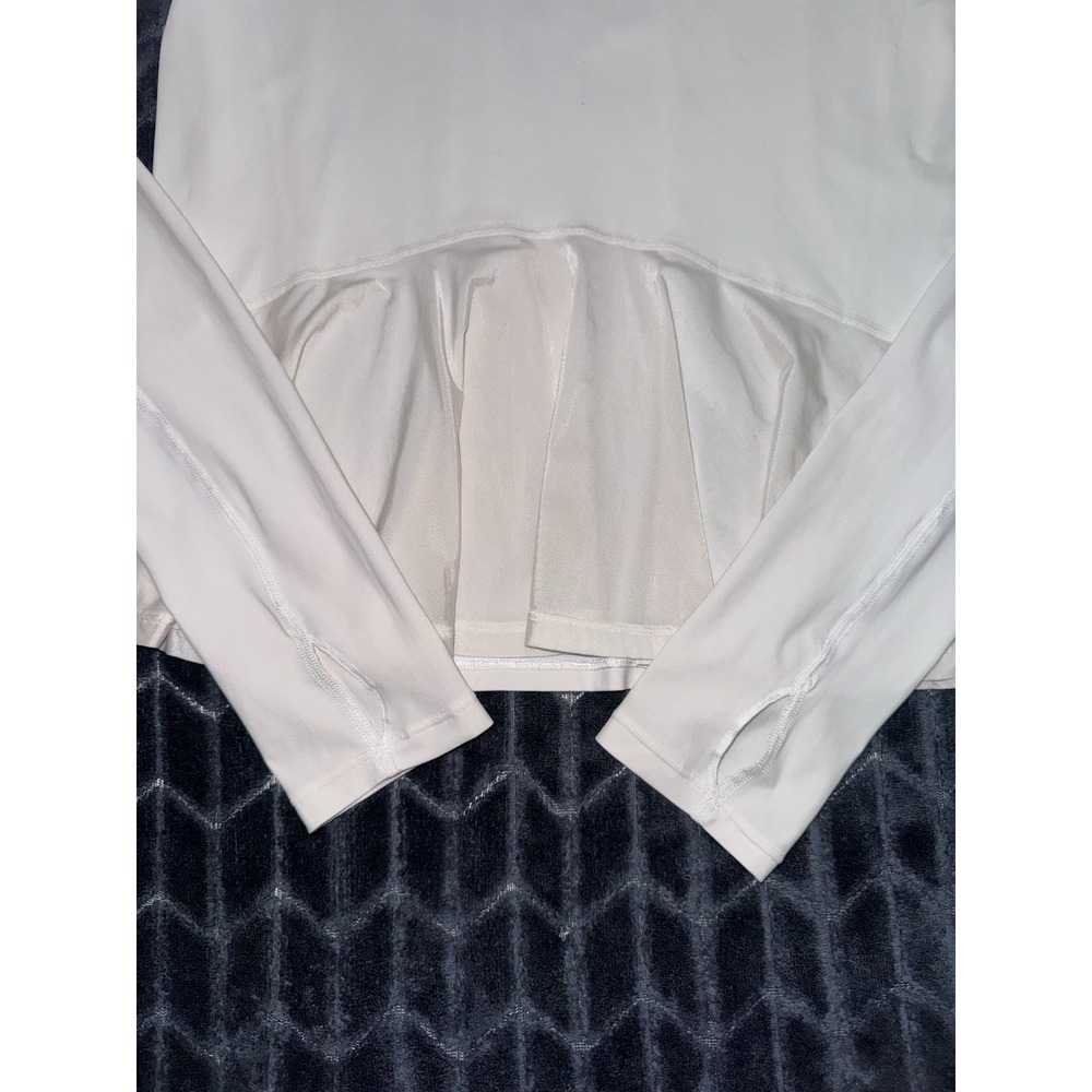 Lululemon Women's White Look Ahead Run Long Sleeve Size 6 - Picture 5 of 8